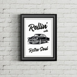 Poster Temporizador antigo com tipografia