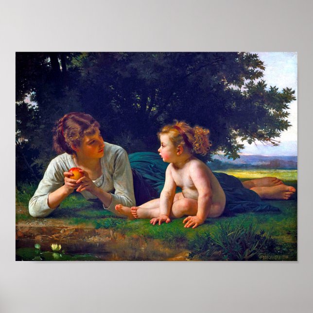 Poster Temptation, Bouguereau (Frente)