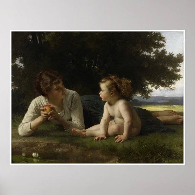 Póster Temptation William-Adolphe Bouguereau (Frente)
