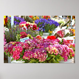 Poster Tenda da flor do mercado do fazendeiro