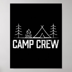 Poster Tendas de Equipe de Acampamento Amigos Família Hom