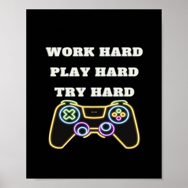 Poster Tendência Clássica do Duro de Reprodução do Duro d (Frente)