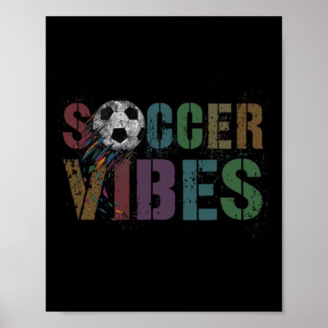 Poster Tendências de Futebol Vibrações Treinamento Mulher (Frente)