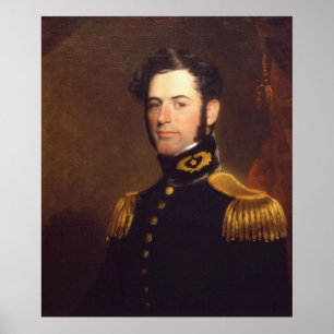 Poster Tenente dos engenheiros Robert E. Lee em 1838