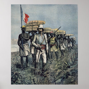 Póster Tenente Mizon em sua missão 1892