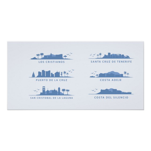 Póster Tenerife horizontes (Frente)
