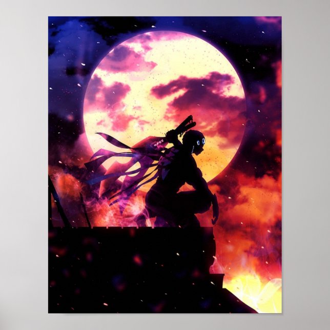 Poster Tengen Uzui Demon Slayer Kimetsu no Yaiba Anime (Frente)