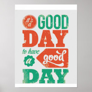 Póster TENHA gráficos De um GOOD-DAY por NAVIN