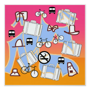Póster Tenha Suitcase Will Viagem