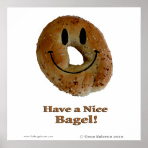Póster Tenha um Bagel agradável