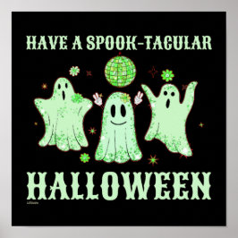 Poster TENHA UM fantasma engraçado SPOOK TACULAR HALLOWEE