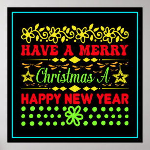 Poster Tenha Um Feliz Natal A Feliz ano novo-65285