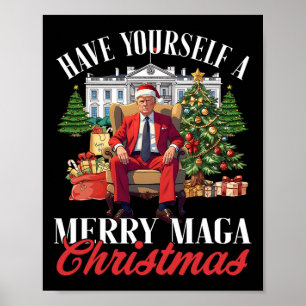 Poster Tenha Um Feliz Papai noel De Natal Engraçado Tremo