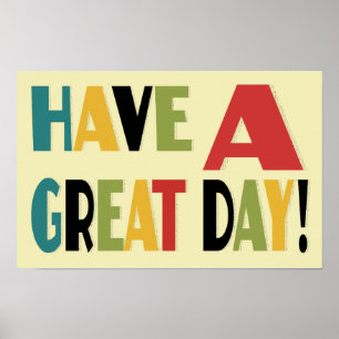 Póster Tenha um grande dia inspirado