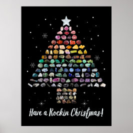 Poster Tenha um Natal! Árvore de Natal Crystal