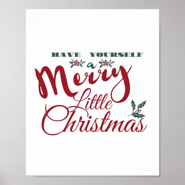 Poster Tenha uma Feliz de Natal (Frente)