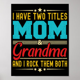 Poster Tenham Dois Títulos Mãe E Vovó, Dia de as mães Eng