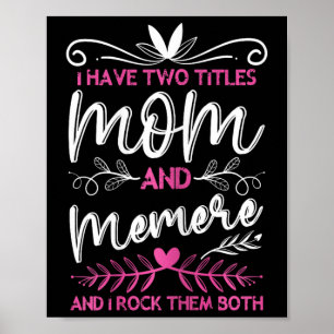 Poster Tenho 2 Títulos Mãe E Dia de as mães Da Vovó Memer