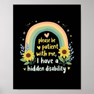Poster Tenho Camisetas Gráficas De Deficiência Ocultas