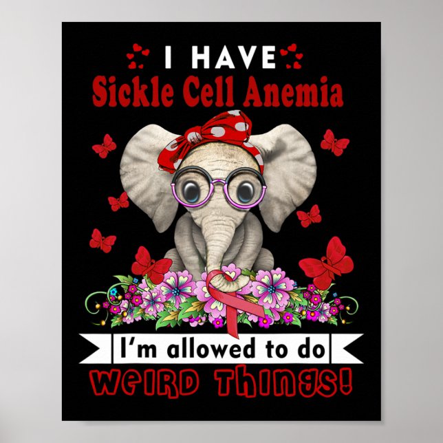 Poster Tenho consciência de anemia falciforme (Frente)