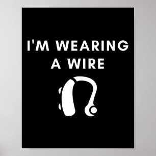 Poster Tenho Dificuldade de Audição Estou Usando um Apare