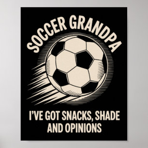 Poster Tenho Lanches Sombra E Opiniões Futebol Divertido