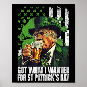 Poster Tenho O Que Queria Para O Dia de São Patrício Engr