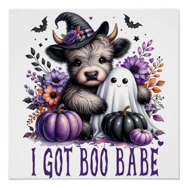 Póster Tenho o tema do Boo Babe Halloween (Frente)