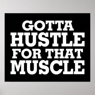 Póster Tenho Que Ir Para O Branco Do Músculo