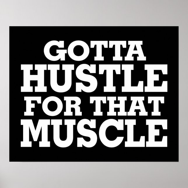 Póster Tenho Que Ir Para O Branco Do Músculo (Frente)