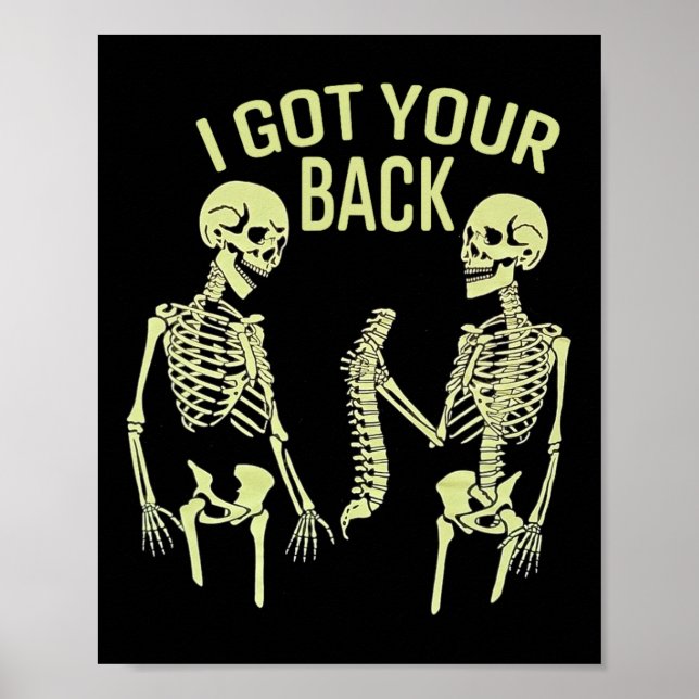Poster Tenho Seu Esqueleto De Halloween De Ck Sarcástico (Frente)