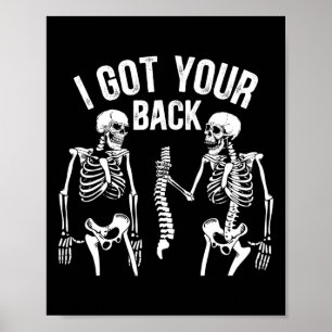 Poster Tenho Sua Ck Engraçado Esqueleto Spine Halloween C