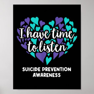 Poster Tenho Tempo Para Ouvir A Consciência Da Prevenção