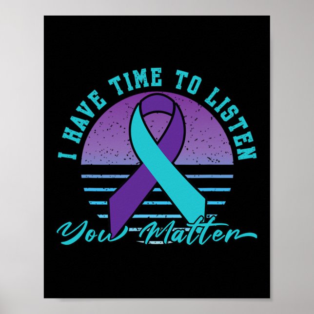 Poster Tenho Tempo Para Ouvir O Problema Da Prevenção Do  (Frente)