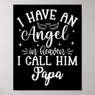 Poster Tenho Um Anjo No Céu E Chamo-Lhe Pai