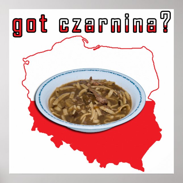 Poster Tenho um mapa polonês cznina (Frente)