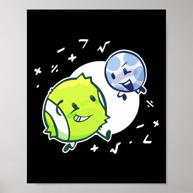 Poster Ténis Bola E Duo Golfe Matemática  (Frente)
