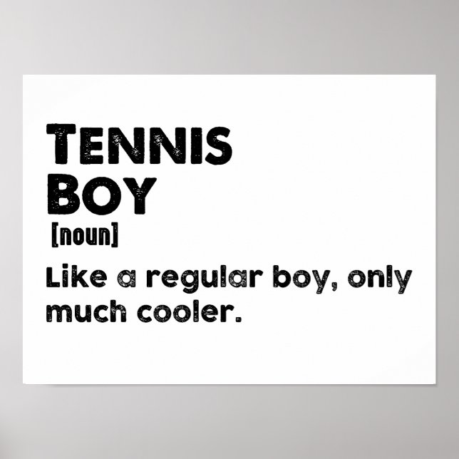 Poster Tênis Boy Engraçado Definição Tênis (Frente)