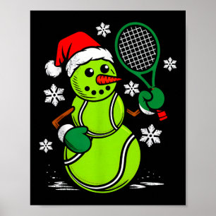 Poster Tenis Chapéu de Papai Noel Boneco de Neve Natal Te