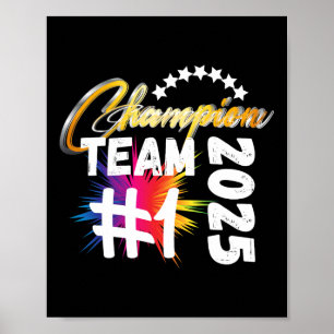Poster Tênis de mesa Dminton Volei Golfe Handebol Campeão