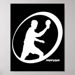 Poster Tênis de Mesa do Ping Pong do MightySpin