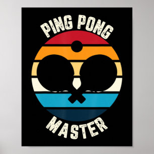 Poster Tênis de Mesa mestre do pino