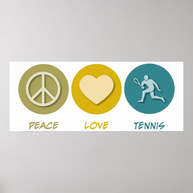 Póster Tênis de Paz e Amor (Frente)
