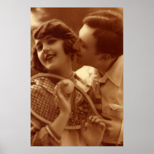 Poster Tênis Esportivo Vintage, Amor e Romance