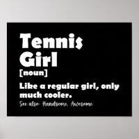Tênis Girl Funny Definition Tênis Sport over