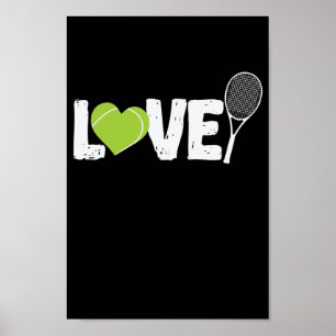 Poster Tênis "Love" Tennisschläger