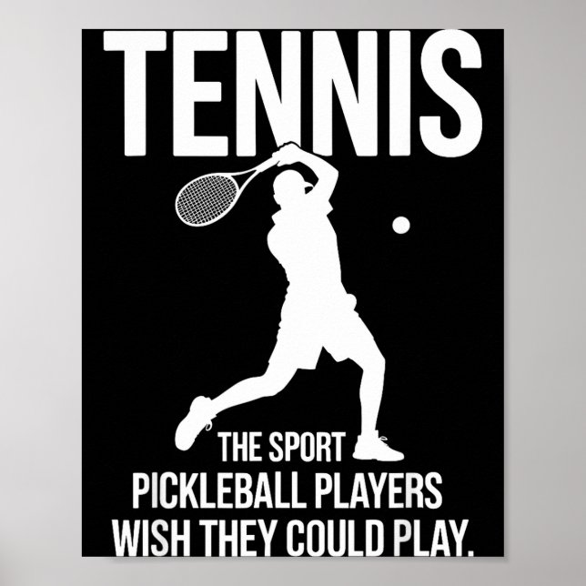 Poster Tênis o esporte que os jogadores de pickleball des (Frente)