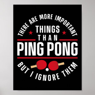 Poster Tênis Ping Pong Mesa Há Mais Importância