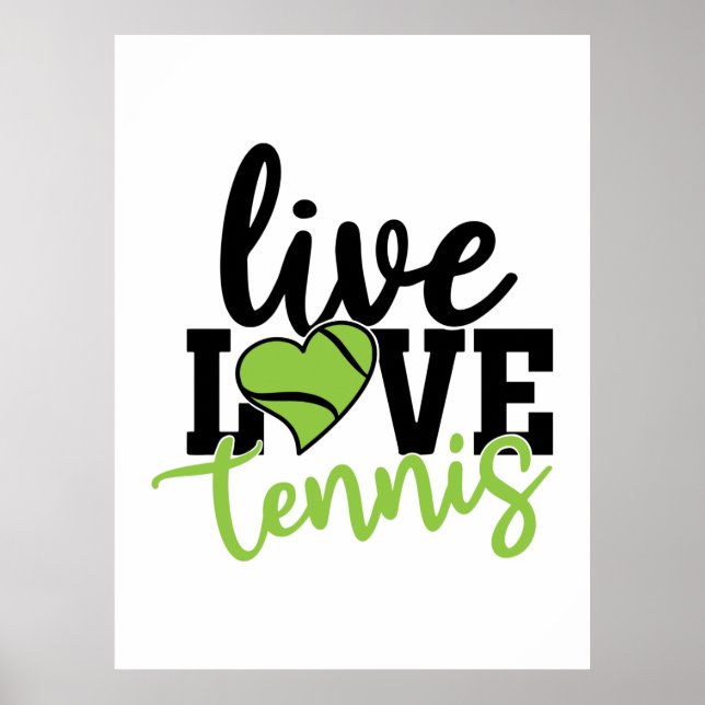Poster Tênis Player | Live Love Tênis (Frente)