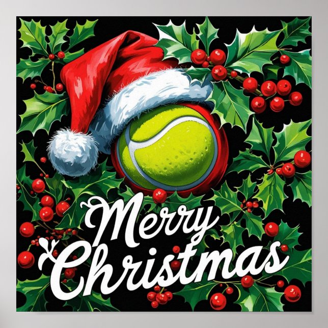 Poster Tênis Temático de Natal para Jogador  (Frente)
